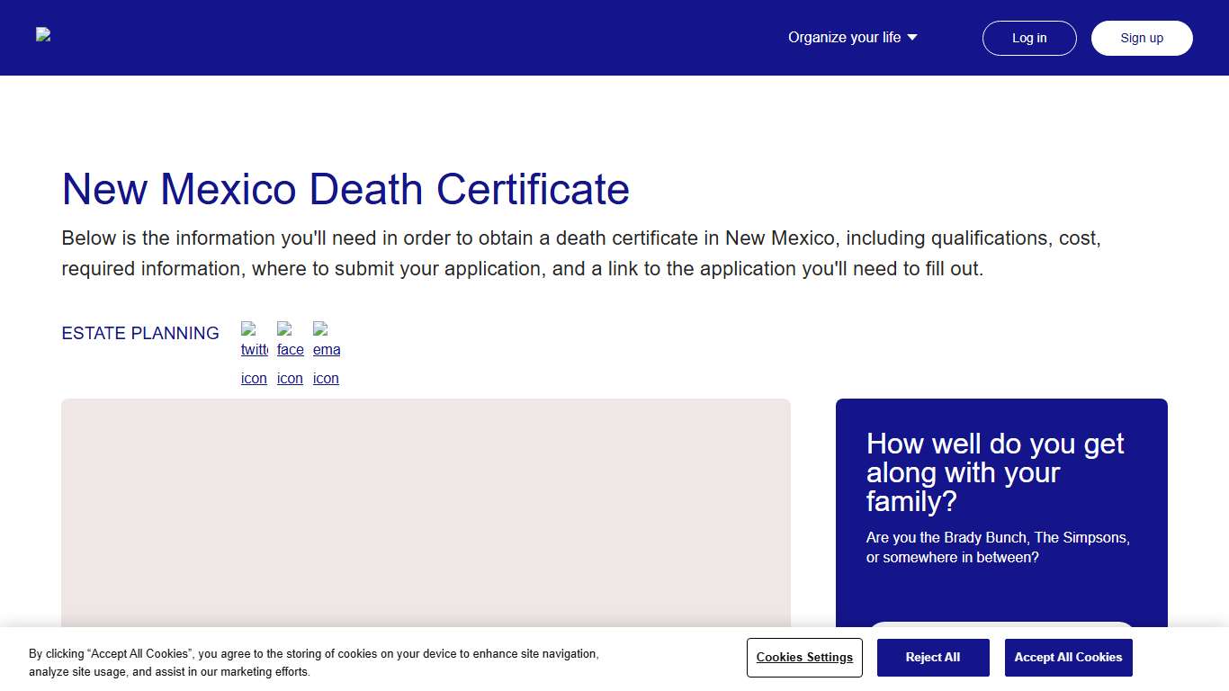 New Mexico Death Certificate | Everplans