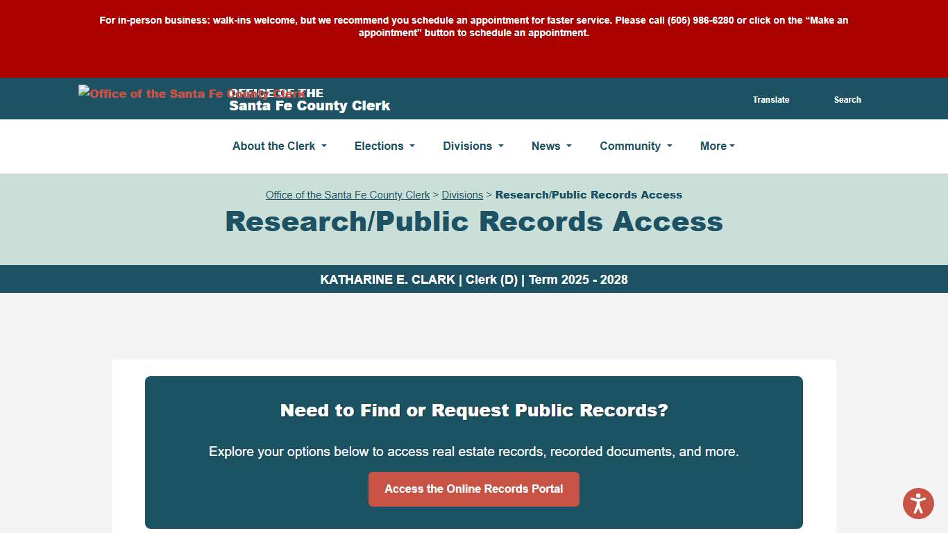 Research and Public Records Access | Santa Fe County